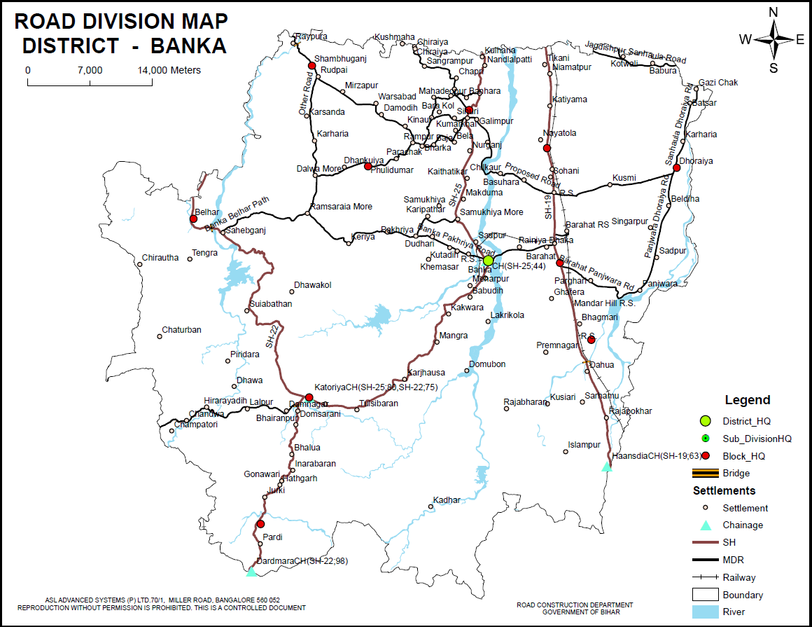 Bihar Banka Jila Ka Naksha Banka District |